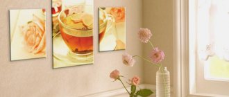 How to make modular paintings with your own hands from photo wallpaper