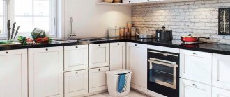 kitchen in white Scandinavian style photo