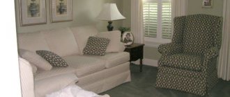 Оттенки зеленого в гостиной