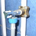 подключение через обжимную муфту