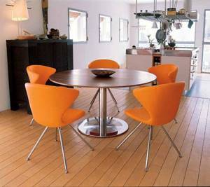Стол на кухню на одной ножке (63 фото): прямоугольный кухонный столик на одной ноге-опоре