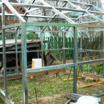 greenhouse made from plasterboard profile