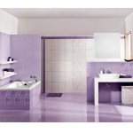ванная комната в сиреневом цвете